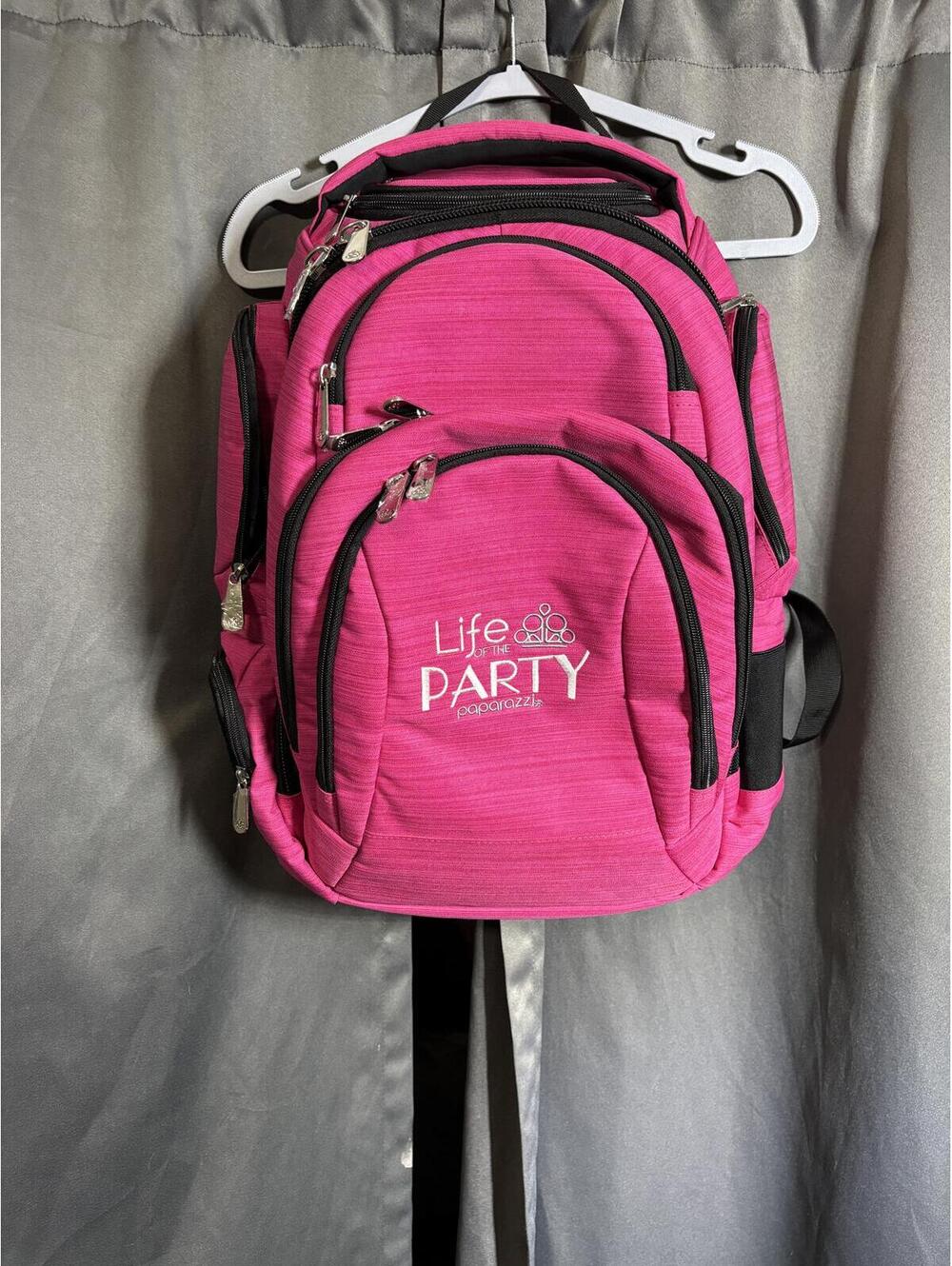Paparazzi Pink Life Party Backpack with Multiple Compartments